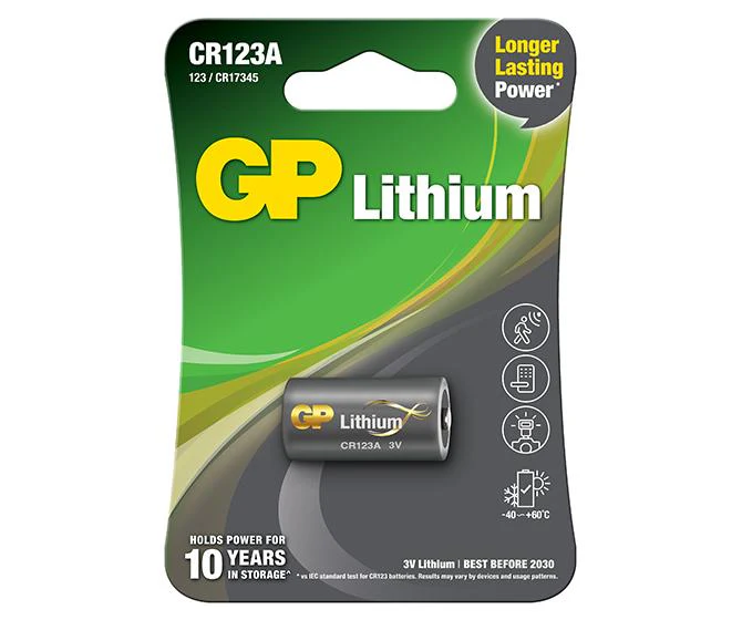 GP (CR123A-2UE1) Lithium մարտկոց
